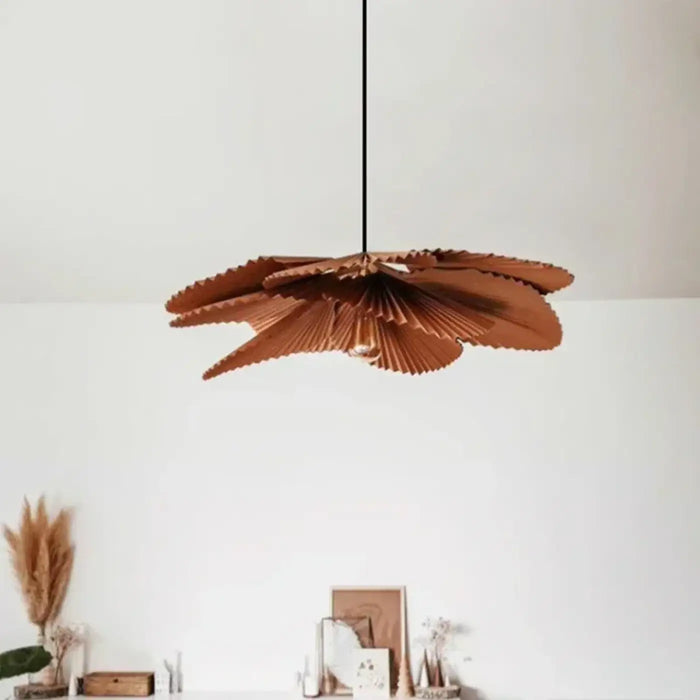 Lampe Suspendue en Papier Marron Bohème Chic