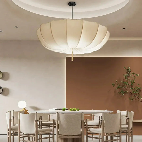 Lampe Suspendue Parapluie Blanche et Noir