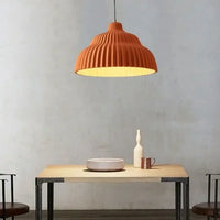 Suspension Plissée Terracotta Chaleureuse