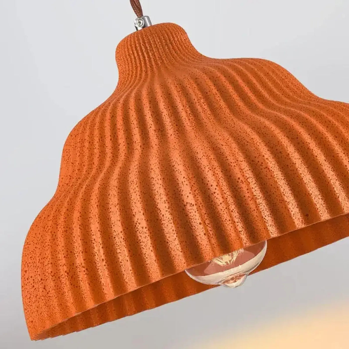 Suspension Plissée Terracotta Chaleureuse