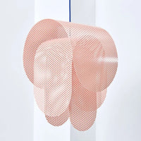 Suspension Rose Effet Grillage Design