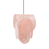 Suspension Rose Effet Grillage Design