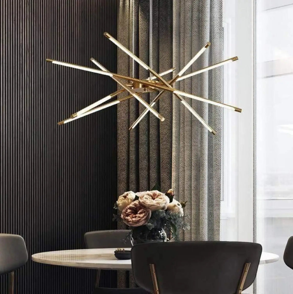 Lampe Suspendue Métal Épuré pour Salle à Manger
