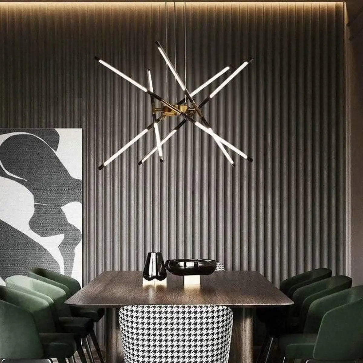 Lampe Suspendue Métal Épuré pour Salle à Manger