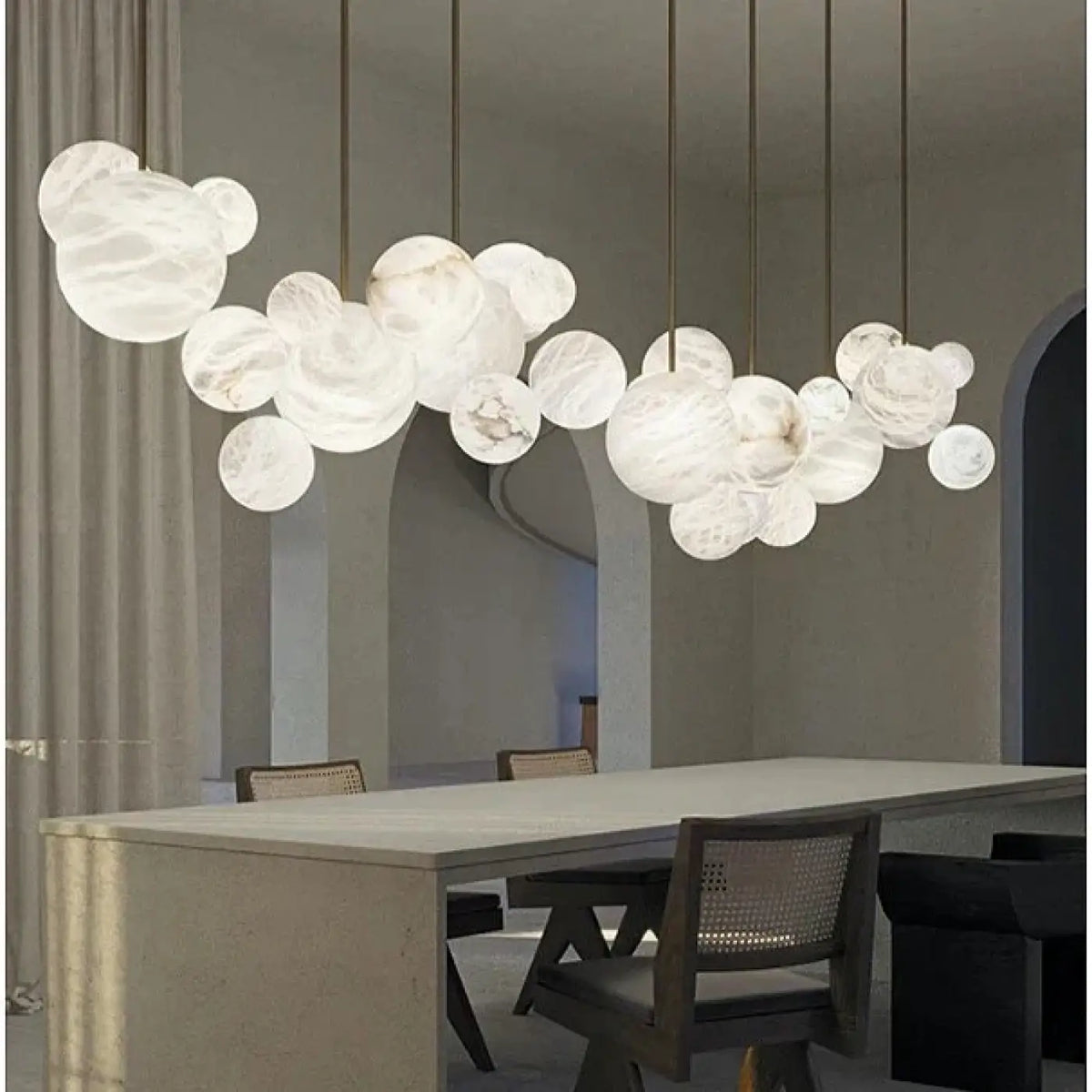 Lampe Suspendue en Albâtre Flottant