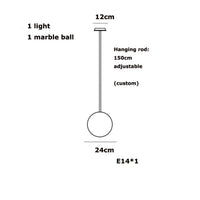 Lampe Suspendue en Albâtre Flottant