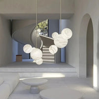 Lampe Suspendue en Albâtre Flottant
