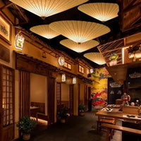 Lampe Suspendue Japonaise en Papier Naturel