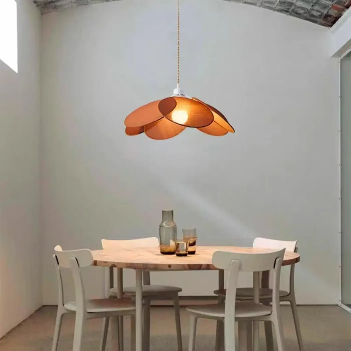 Suspension Fleur en Tissu Style Moderne