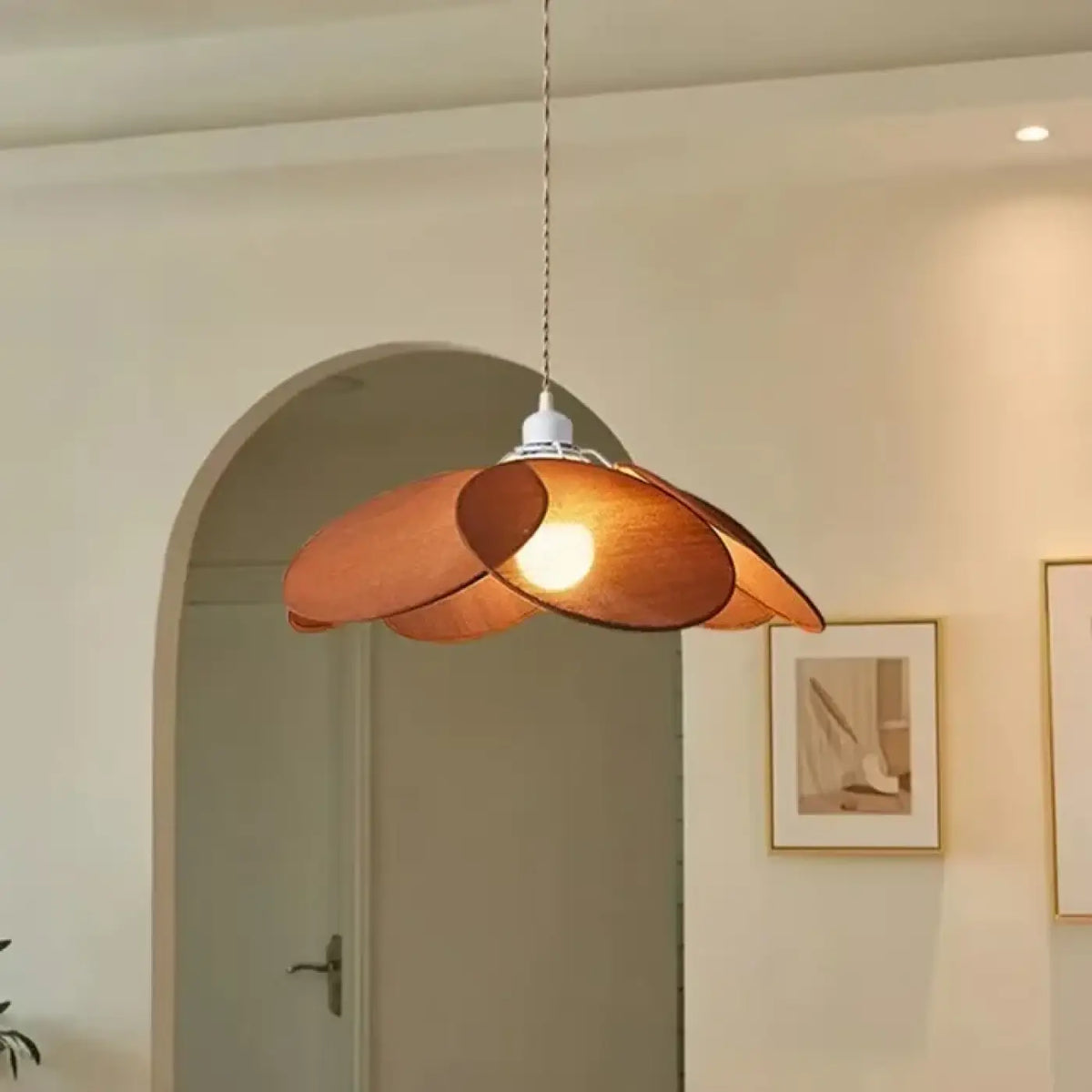 Suspension Fleur en Tissu Style Moderne