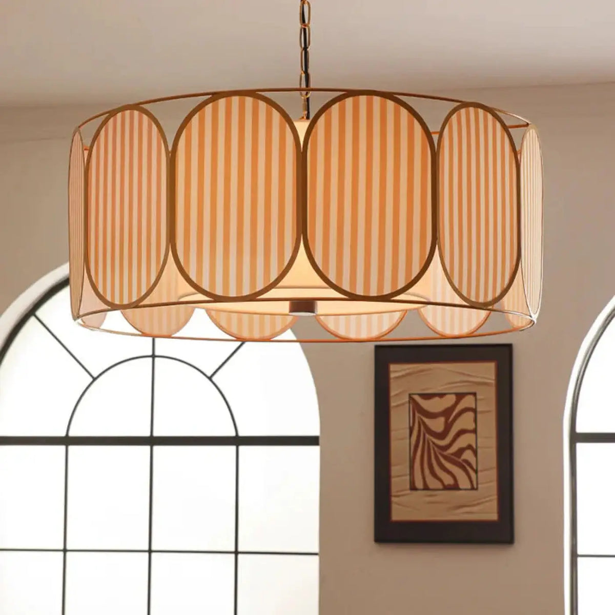 Lampe Suspendue en Tissu Moderne