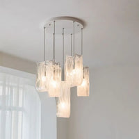 Suspension Élégante en Verre pour Salon Chic