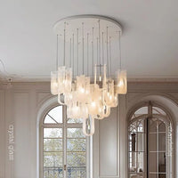 Suspension Élégante en Verre pour Salon Chic