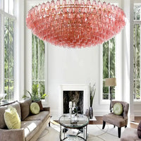 Suspension en Verre Sculpté pour Intérieur Moderne