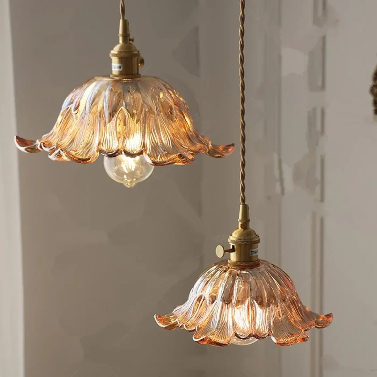 Suspension Verre Transparent Vintage