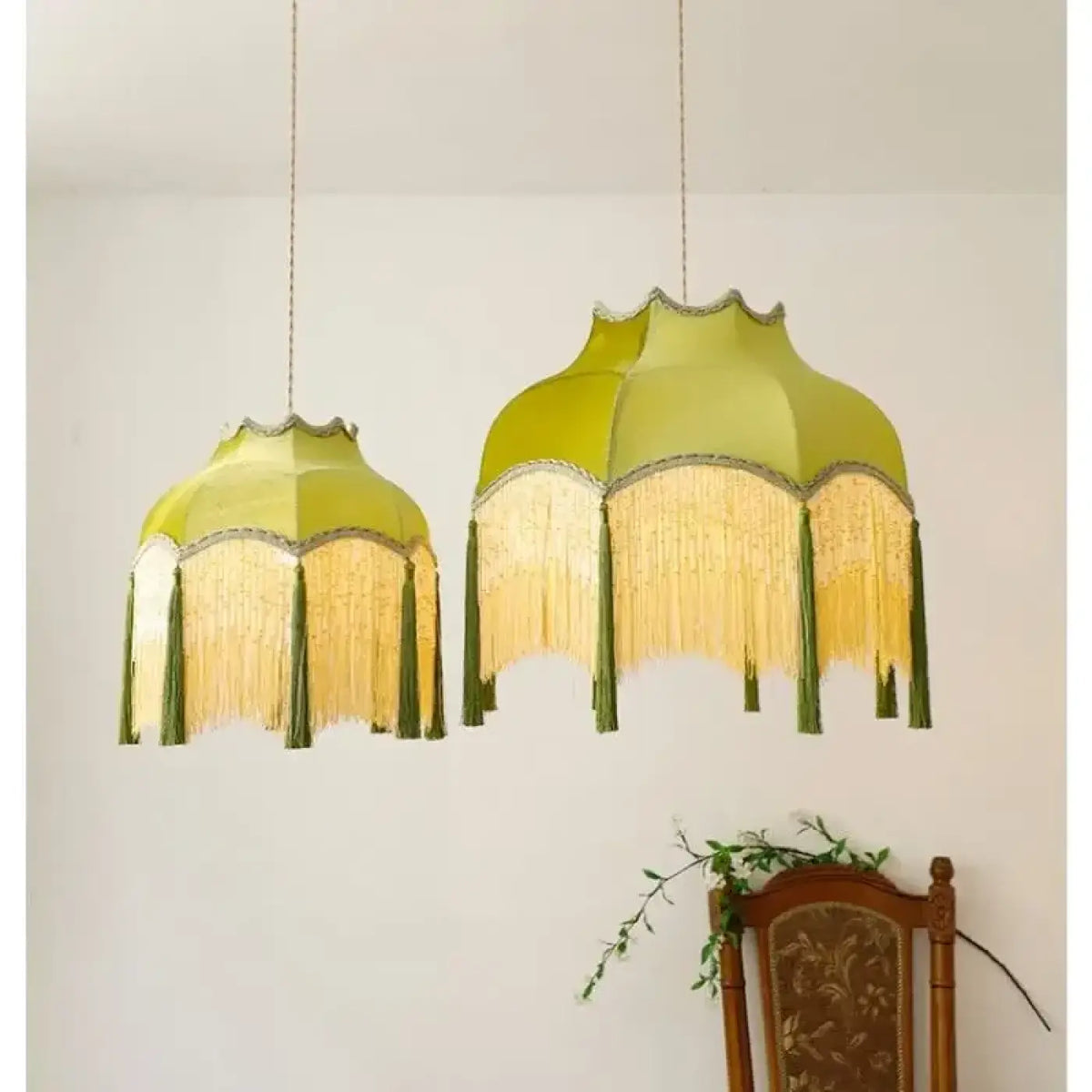 Suspension Verte Vintage Style Bar