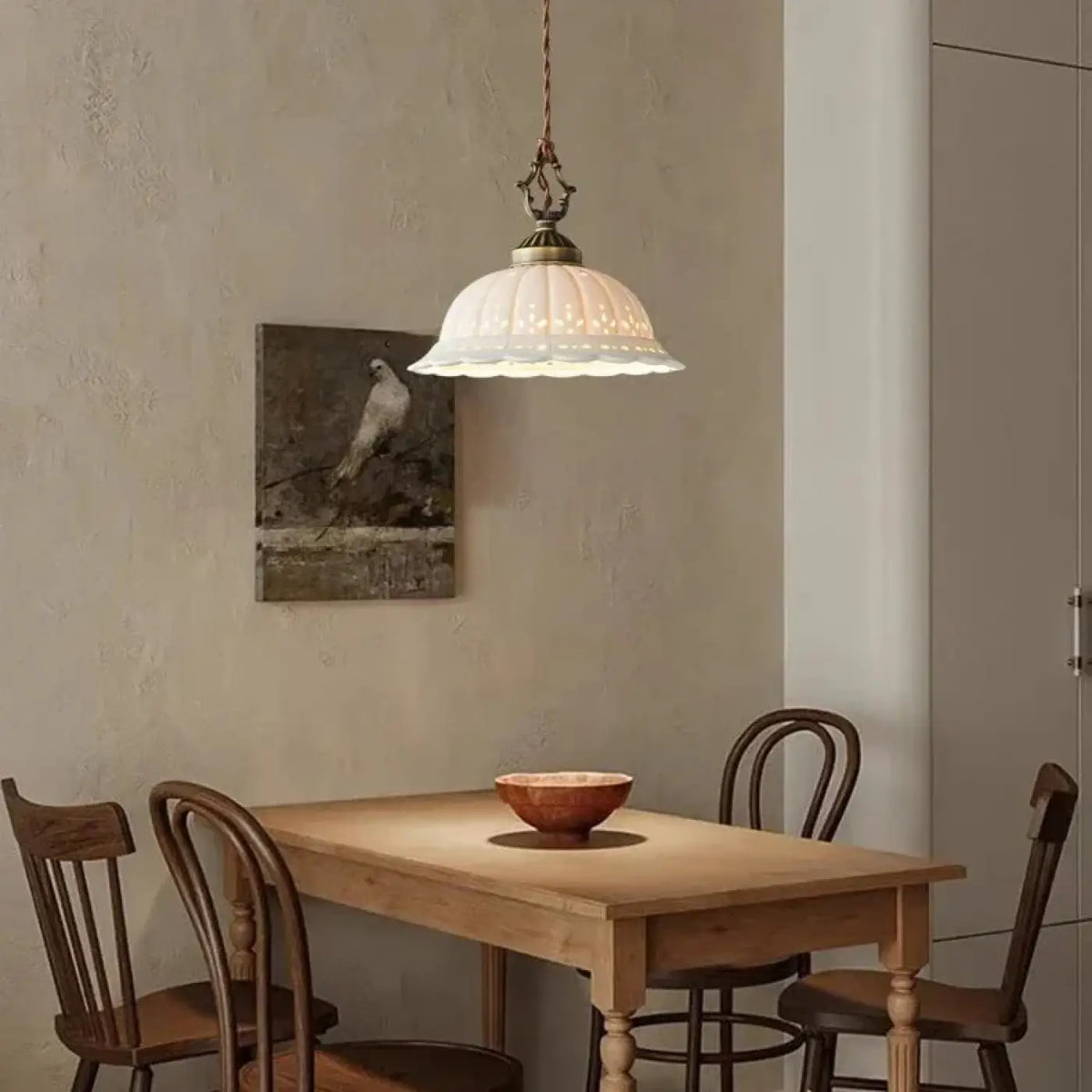 Suspension Verre Antique Style Vintage