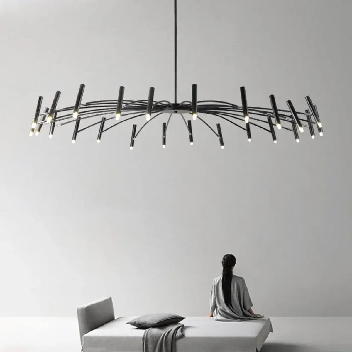 Suspension XXL Noire à Bras Multiples