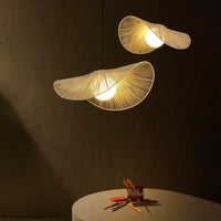 Lampe Suspendue Organique en Osier Naturel