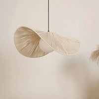 Lampe Suspendue Organique en Osier Naturel