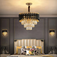 Lustre Cascade en Cristal pour Escalier