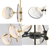 Lustre Disques Marbrés pour Salle à Manger