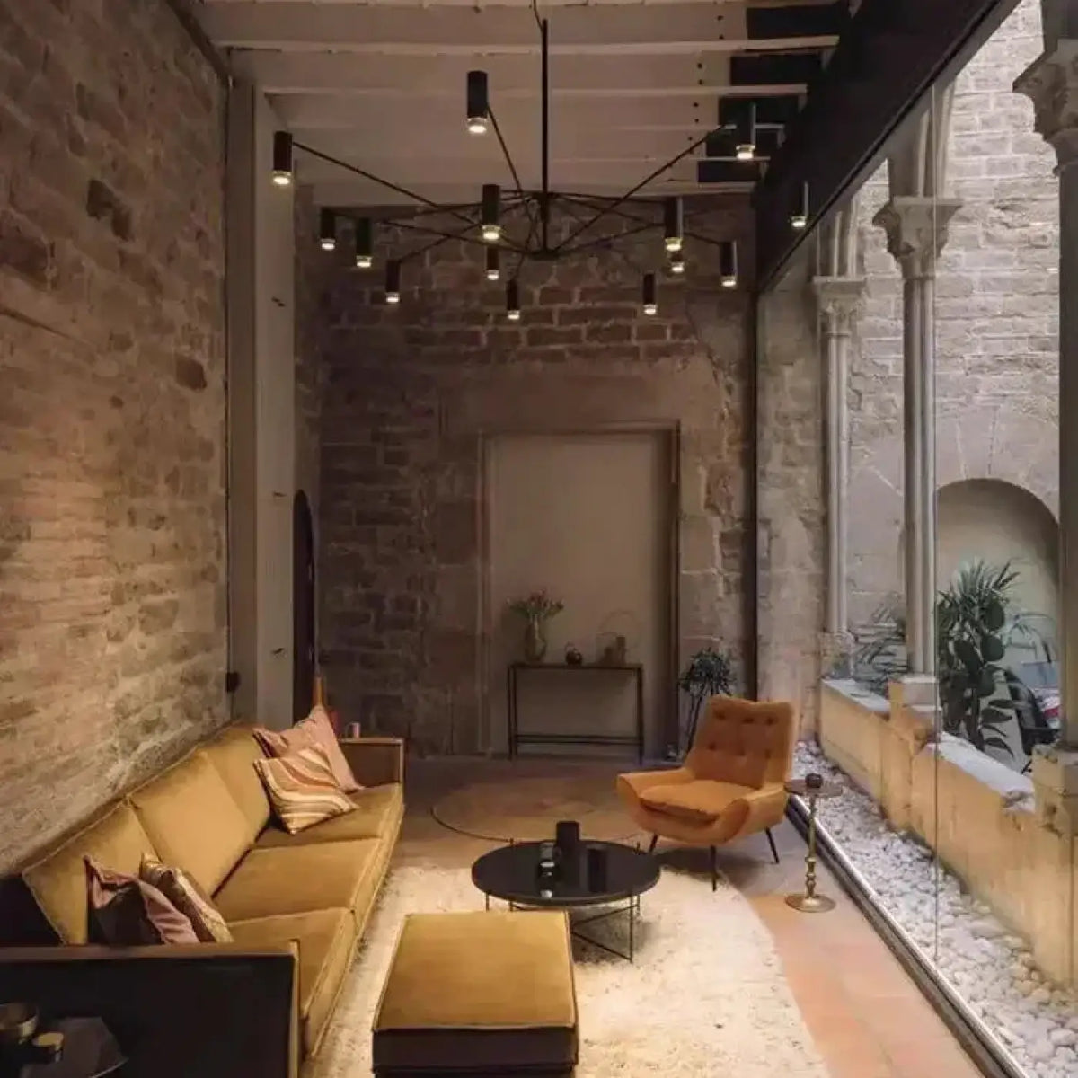 Lampe Suspendue Multibras à Spots pour Salon