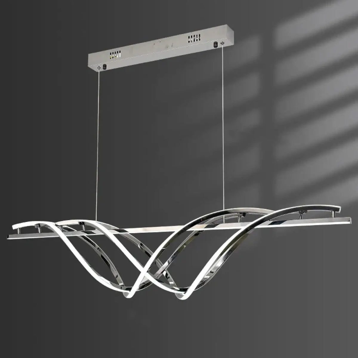 Lampe Suspendue Ondulée Dorée Design