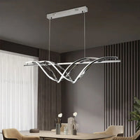 Lampe Suspendue Ondulée Dorée Design