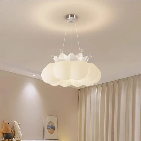 Lampe Suspendue Nuage avec Couronne pour Chambre Enfant