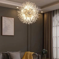 Lampe Suspendue Pissenlit Dorée et Poétique