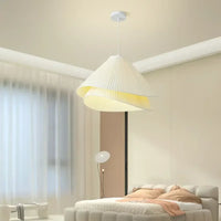 Lampe Suspendue Blanche Plissée Origami