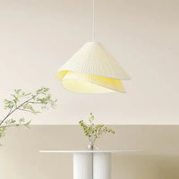 Lampe Suspendue Blanche Plissée Origami