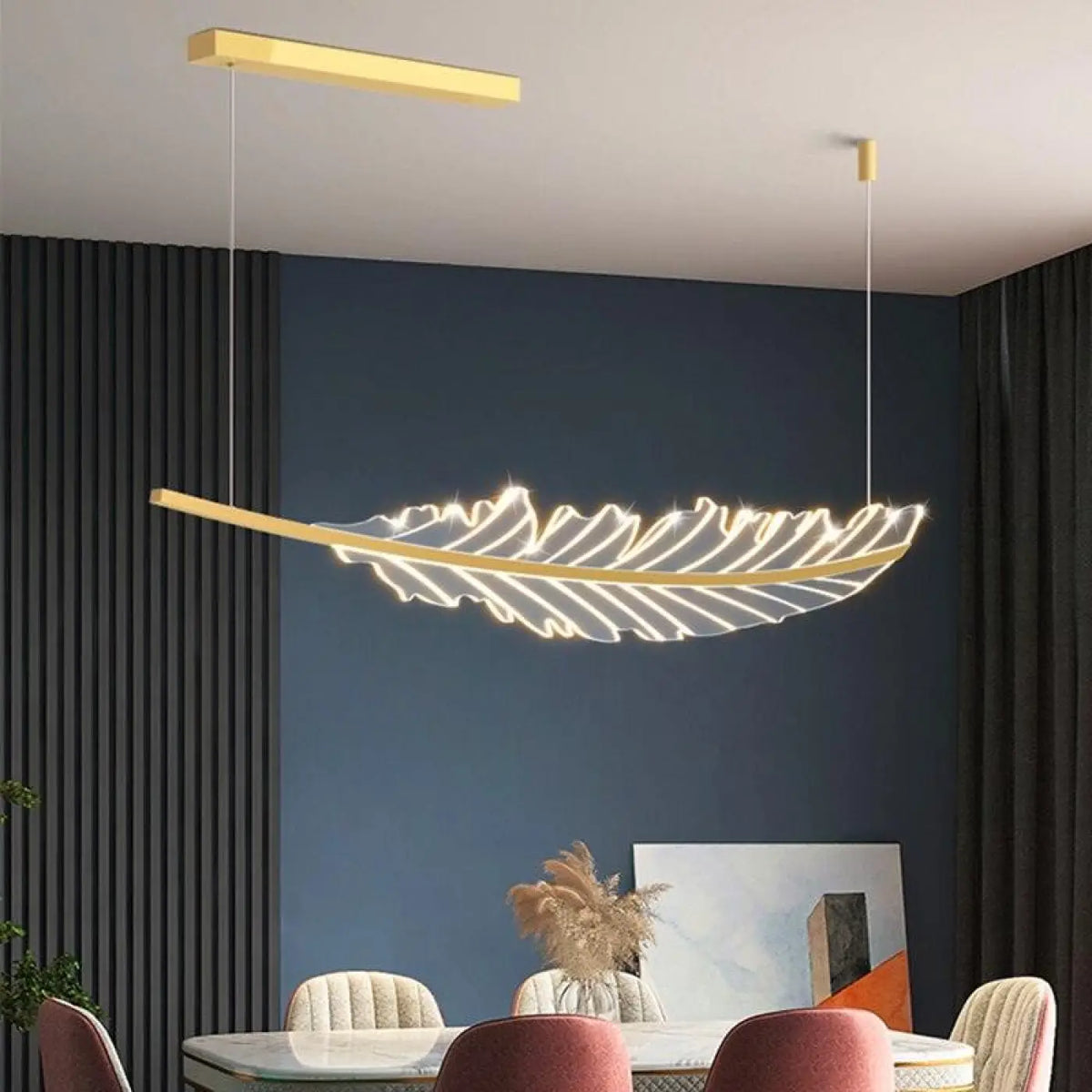 Lampe Suspendue Plume pour Chambre et Salon
