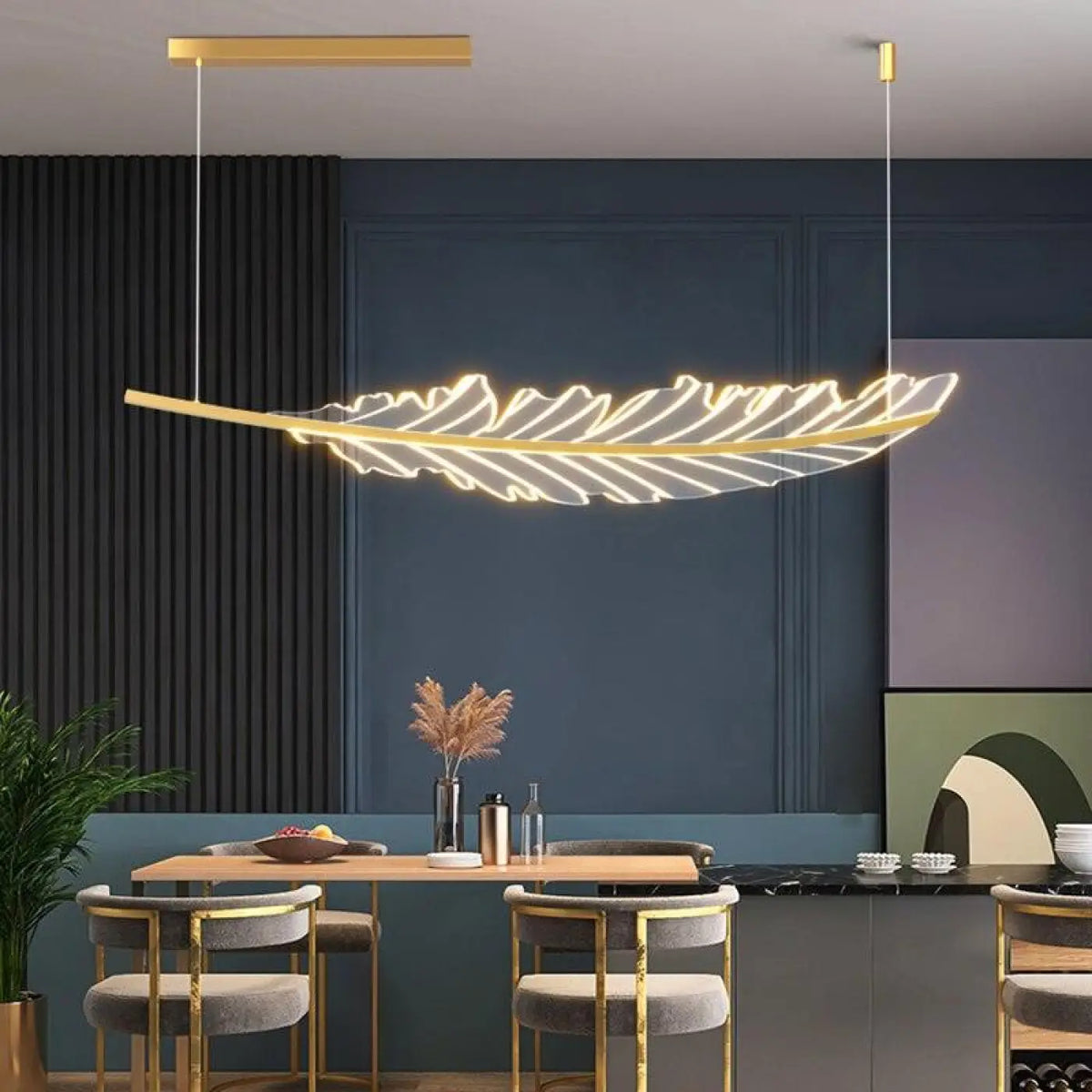 Lampe Suspendue Plume pour Chambre et Salon
