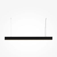 Détail des câbles réglables de la suspension linéaire LED