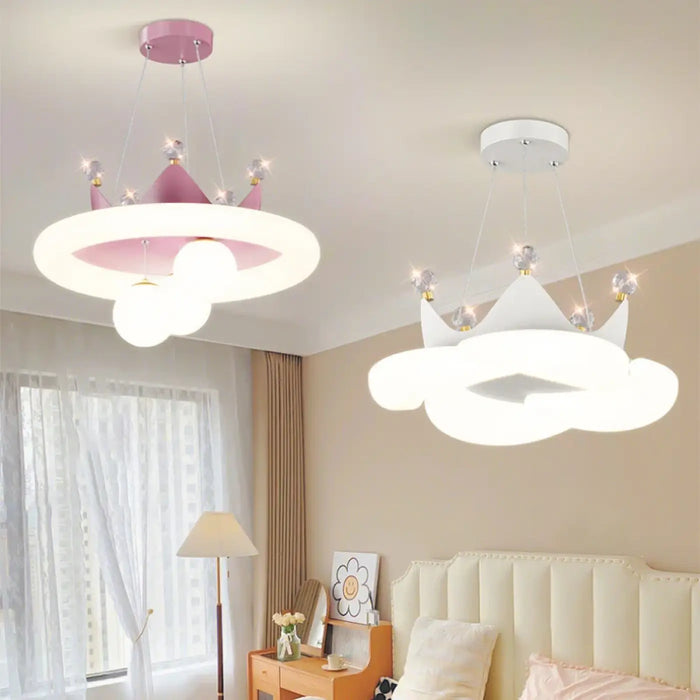 Lampe Suspendue Couronne Féérique pour Chambre