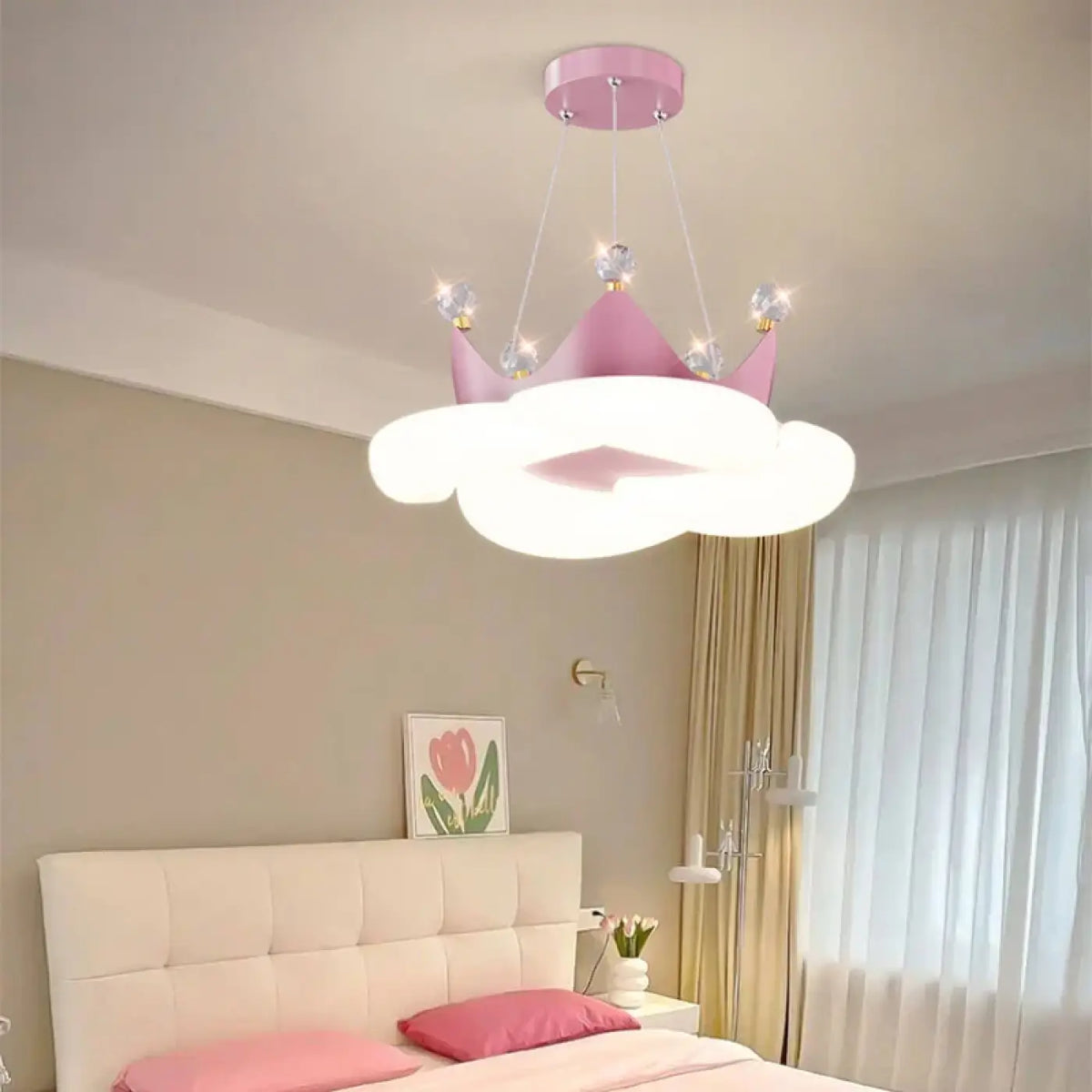 Lampe Suspendue Couronne Féérique pour Chambre
