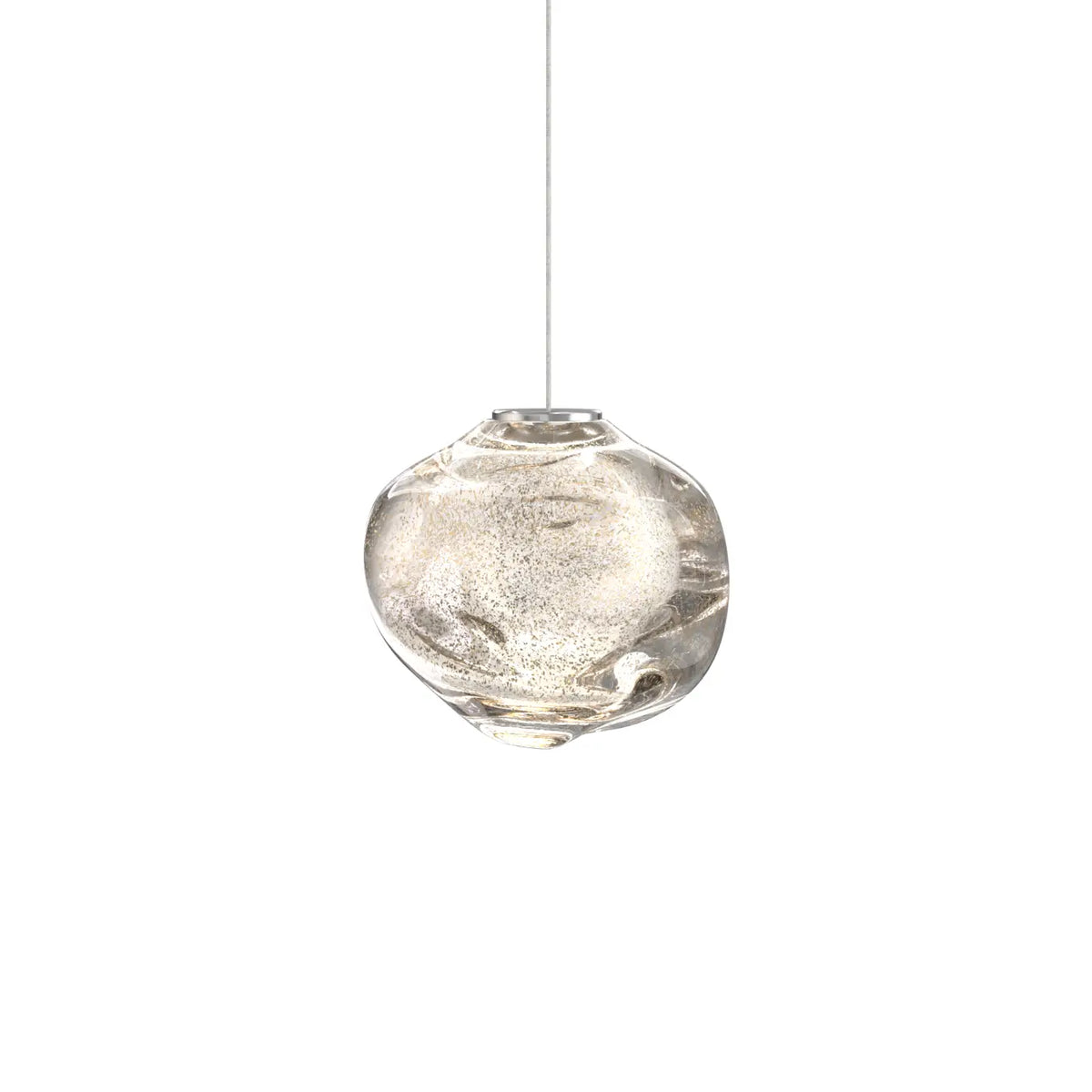Suspension en verre Talia avec éclairage LED chaleureux dimmable