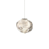 Suspension en verre Talia avec éclairage LED chaleureux dimmable