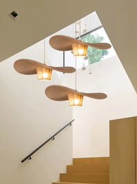 Lampe Suspendue en Rotin Forme Aile