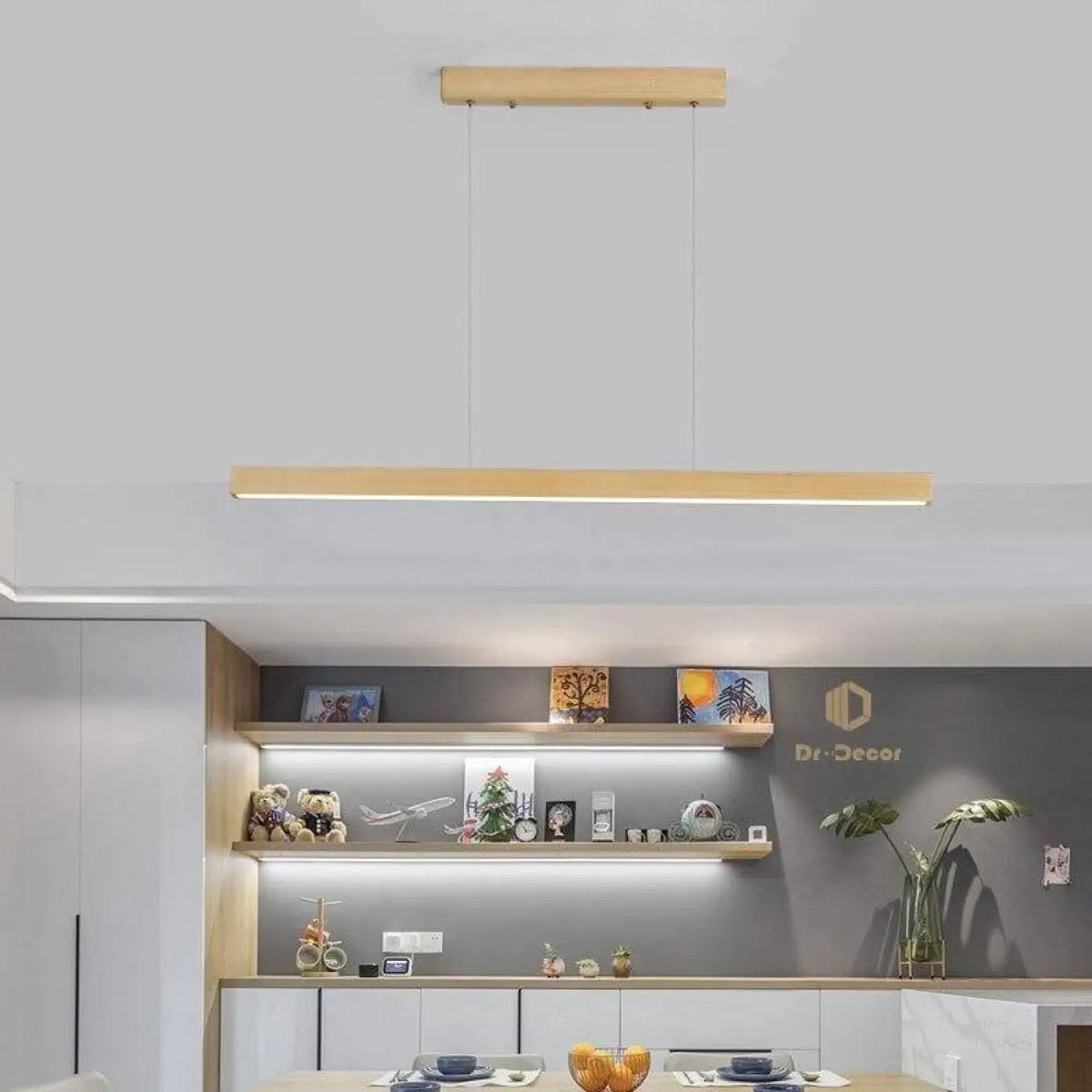 Suspension en Bois pour Salle à Manger