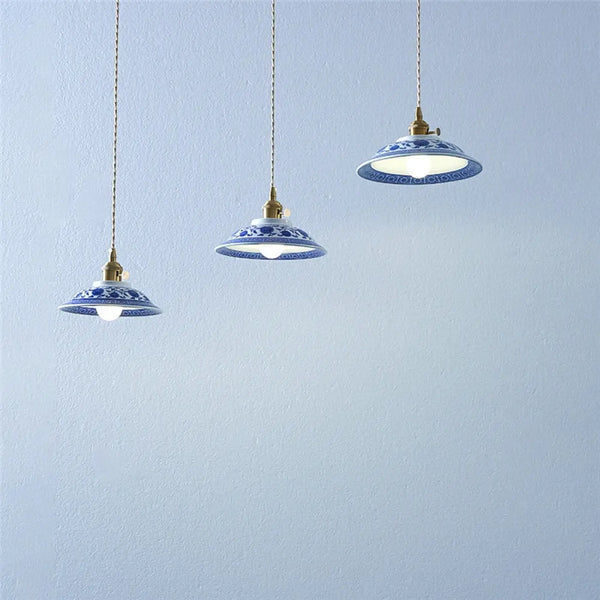 Suspension Porcelaine Chinoise Vintage