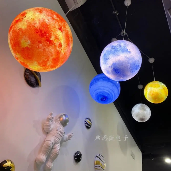 Lampe Suspendue Système Solaire pour Chambre Enfant