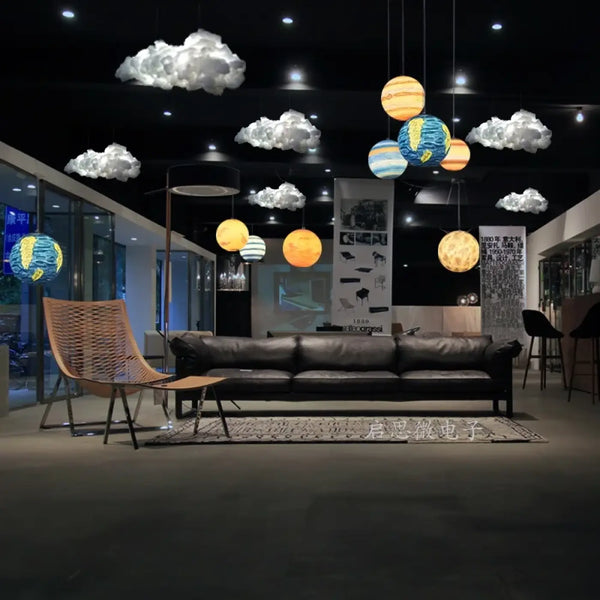 Lampe Suspendue Système Solaire pour Chambre Enfant