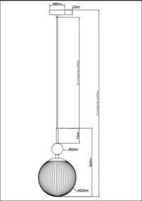 Ambiance lumineuse chaude créée par la suspension en pierre et verre Tavo