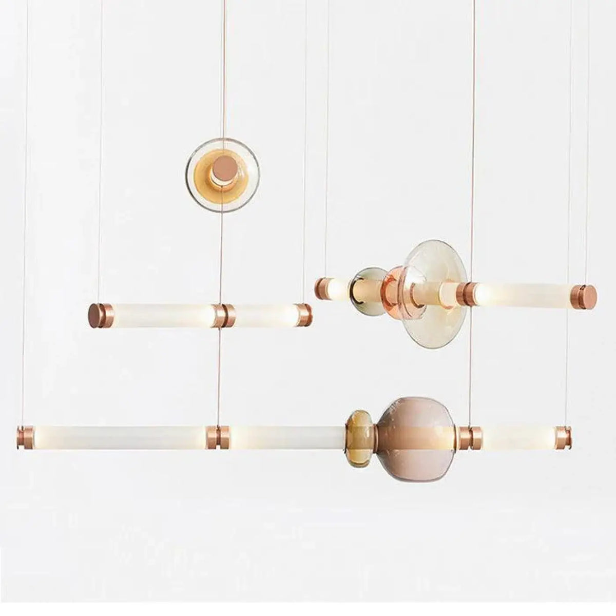 Suspension Tube LED Moderne pour Salle à Manger