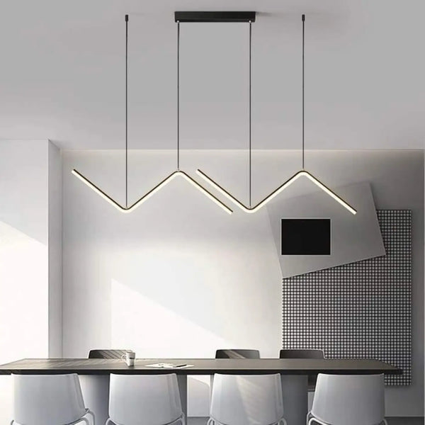 Suspension LED Zig Zag pour Salle à Manger