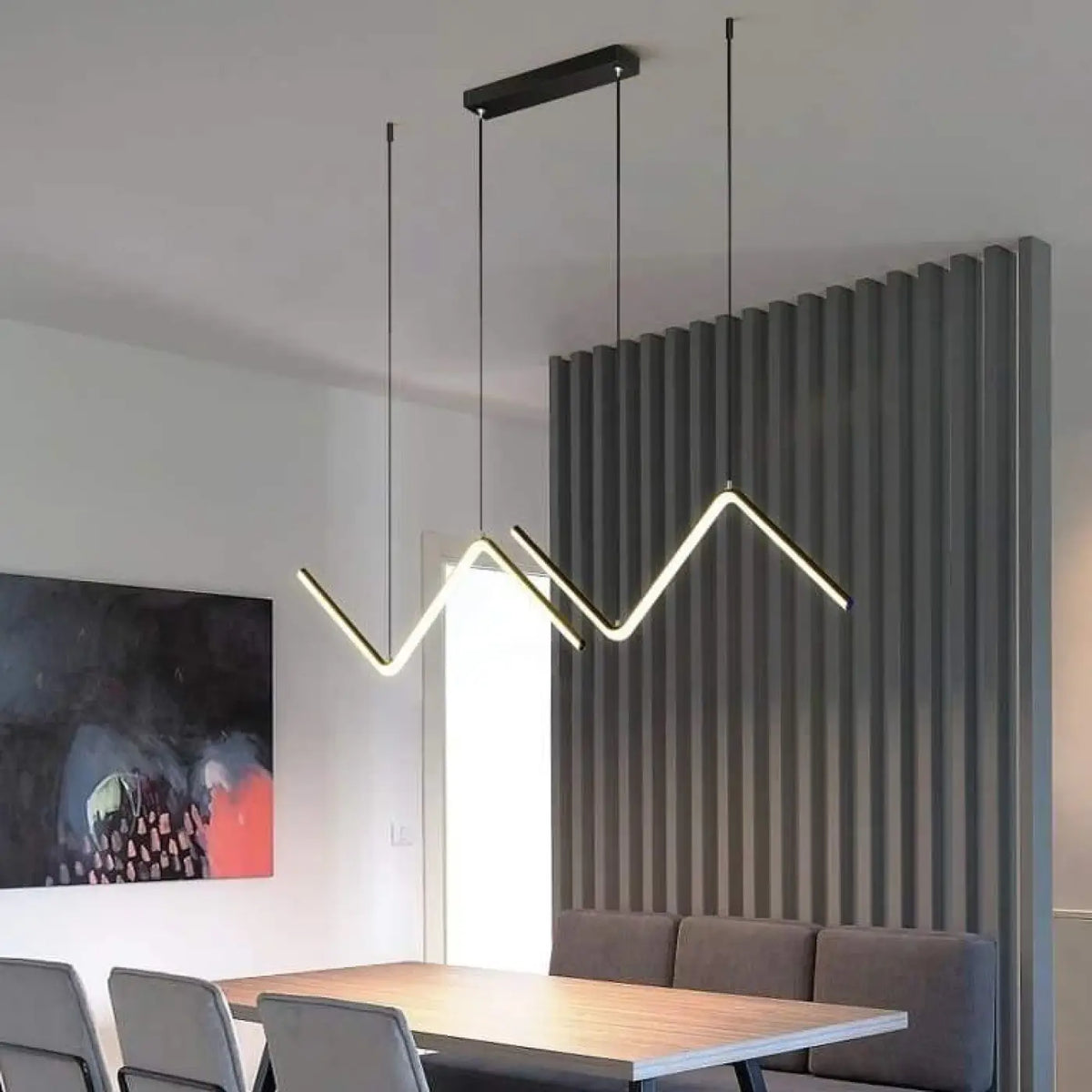 Suspension LED Zig Zag pour Salle à Manger