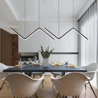 Suspension LED Zig Zag pour Salle à Manger